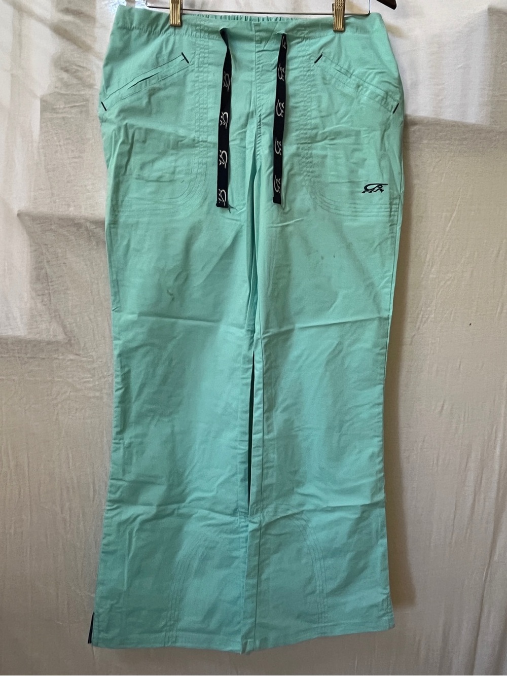 Iguana med Women’s turquoise scrub pants medical aesthetician work sz M